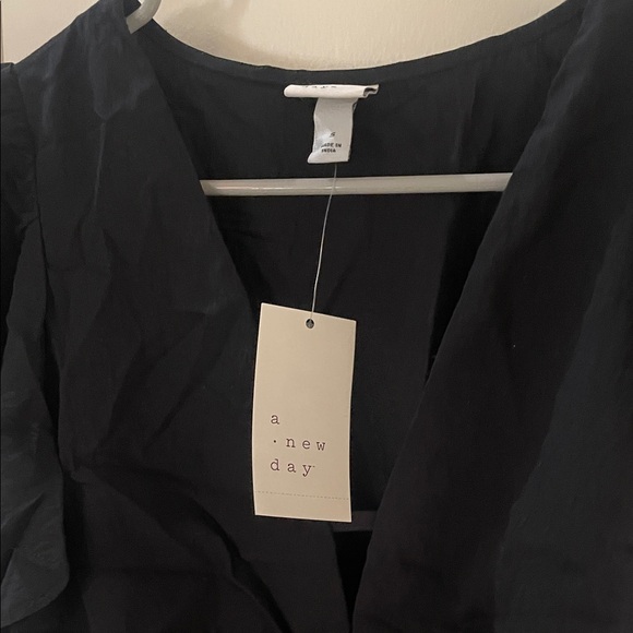 Flutter Short Sleeve Mini A Line Dress by a new day - Picture 6 of 10